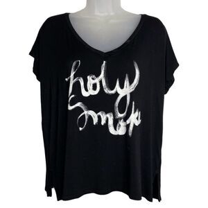 Aeropostale Bethany Mota V-Neck Tee “Holy Smoke”